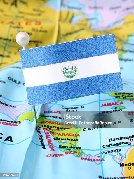 Foto de El Salvador e mais fotos de stock de El Salvador - El Salvador, Bandeira, Mapa