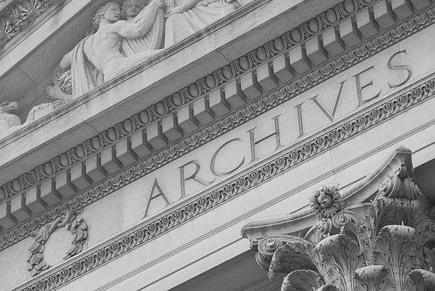 archivio nazionale di washington dc - column corinthian government building federal building foto e immagini stock
