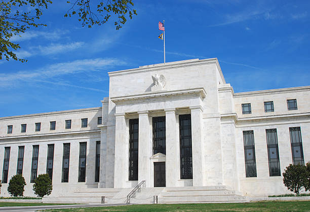istock US Federal Reserve building in Washington DC with blue sky 170617885