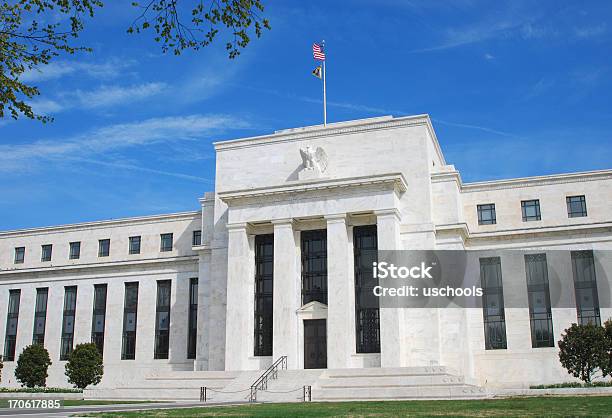 Foto de Reserva Federal Dos Estados Unidos Washington Dc Na Primavera e mais fotos de stock de Federal Reserve