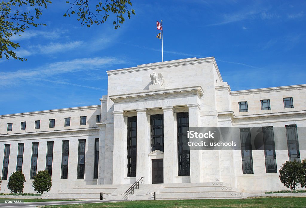 Совет Федеральной резервной системы США, Вашингтон, округ Колумбия (весна - Стоковые фото Federal Reserve роялти-фри