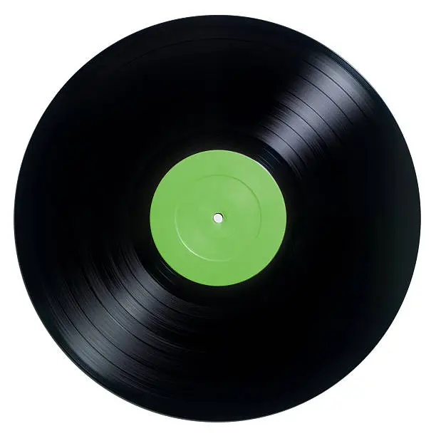 Vinyl record with green labelMore like this :