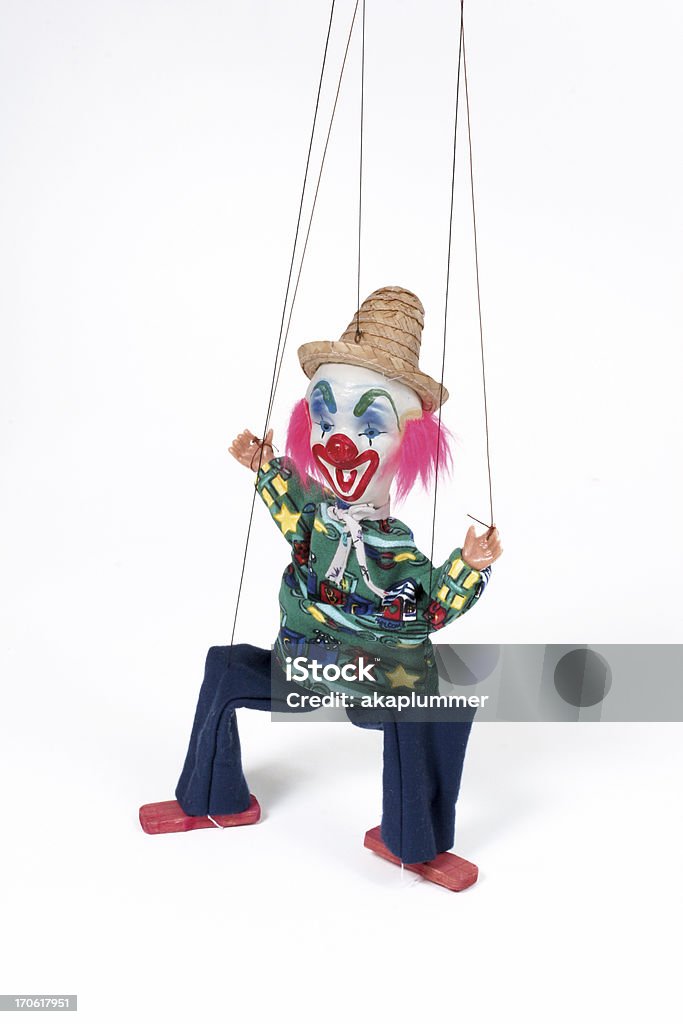 Fantoche em uma corda - Foto de stock de Marionete royalty-free