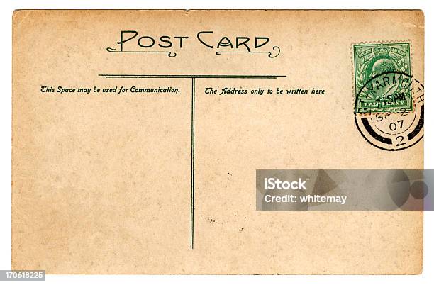 Cartão Postal Edward Vii Setembro 1907 - Fotografias de stock e mais imagens de 1907 - 1907, Antigo, Antiguidade