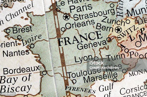 France Stock Photo - Download Image Now - Map, Strasbourg, Brest - Brittany