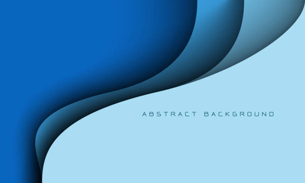 istock Abstract blue tone paper cut curve overlap geometric with blank space design modern futuristic creative background vector 1706186630