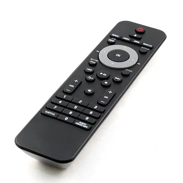 A DVD Player remote control.