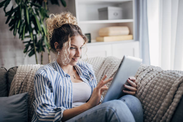 istock Young woman at home 1706188277