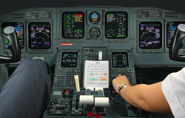 istock Cockpit of an airplane during a flight 170618975