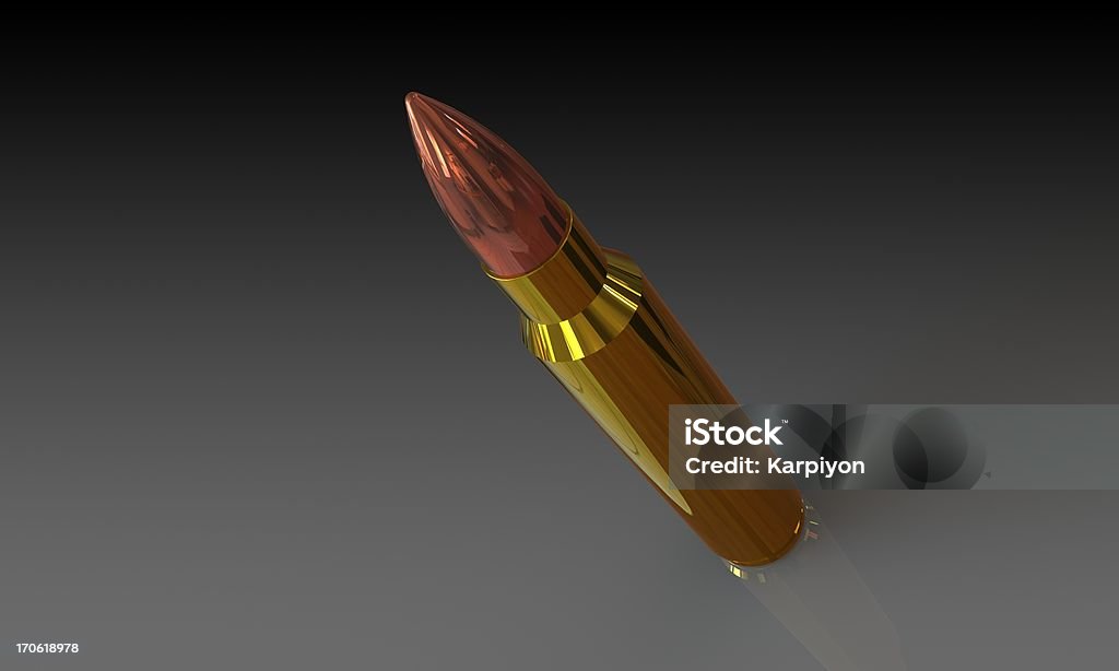 Gun Riffle bullets isolated Ammunition Stock Photo