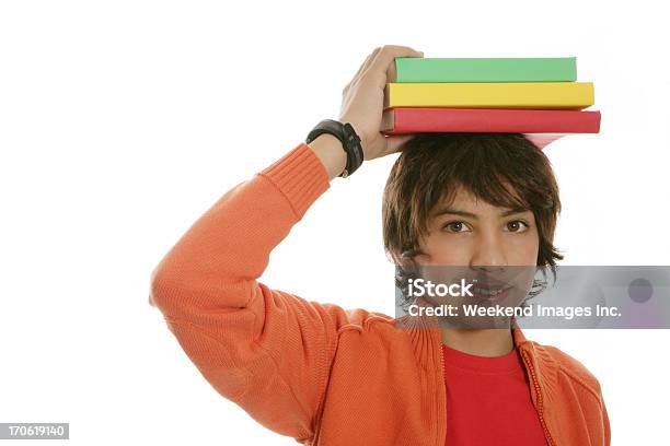 Boy Hold Textbooks Stock Photo - Download Image Now - Book, Teenager, 14-15 Years