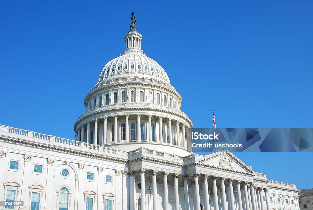 Congreso de los Estados Unidos - Foto de stock de Edificio del Capitolio - Washington DC libre de derechos