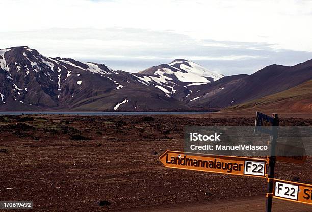 Ślad Landmannalaugar Islandia - zdjęcia stockowe i więcej obrazów Bez ludzi - Bez ludzi, Central Iceland, Droga
