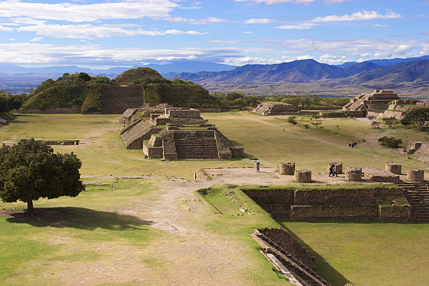 Monte Alban stock photo