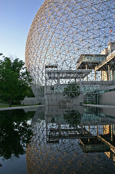 Biosphere Architecture  buzbuzzer montreal city stock pictures, royalty-free photos & images