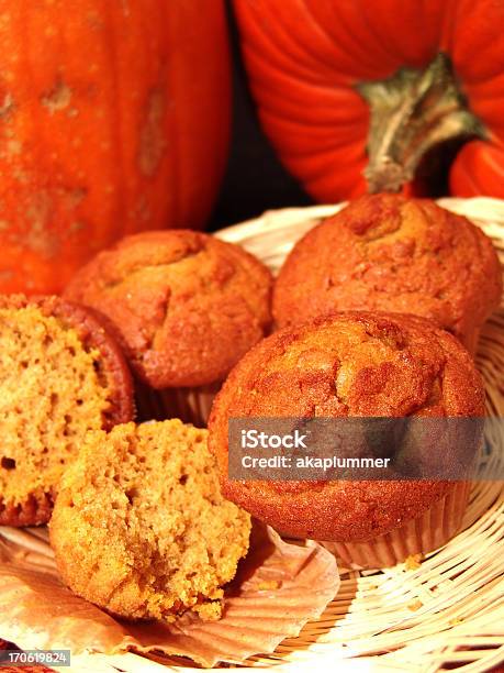 Foto de Muffin De Abóbora Para Café Da Manhã e mais fotos de stock de Assado no Forno - Assado no Forno, Assar, Bolo