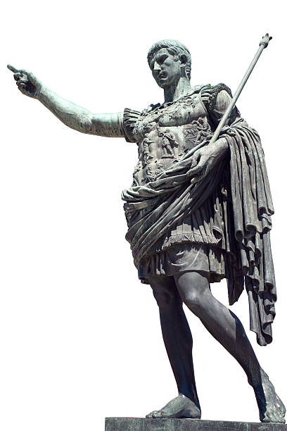 auguste, empereur romain - imperial italy rome roman forum photos et images de collection