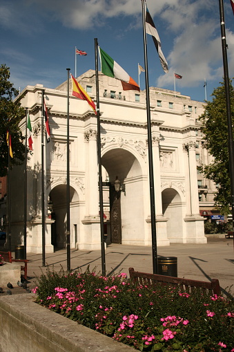 Left Side of marble arch.