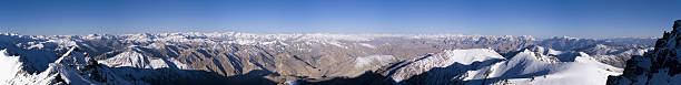 Panorama from Stok Kangri  karakoram range stock pictures, royalty-free photos & images