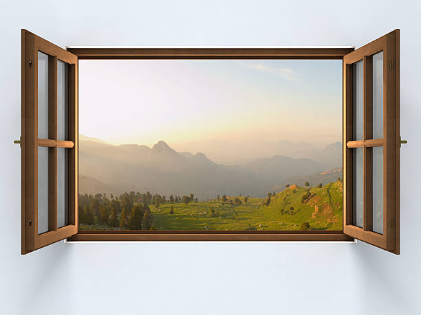Windows opening to the nature.