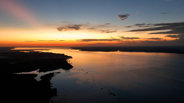 istock Sunset sky over Amazon River at Amazon Forest. Manaus Brazil. 1706217258
