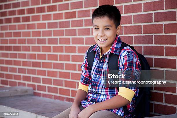 Young Student Smiling Stock Photo - Download Image Now - Book, Boys, Carrying