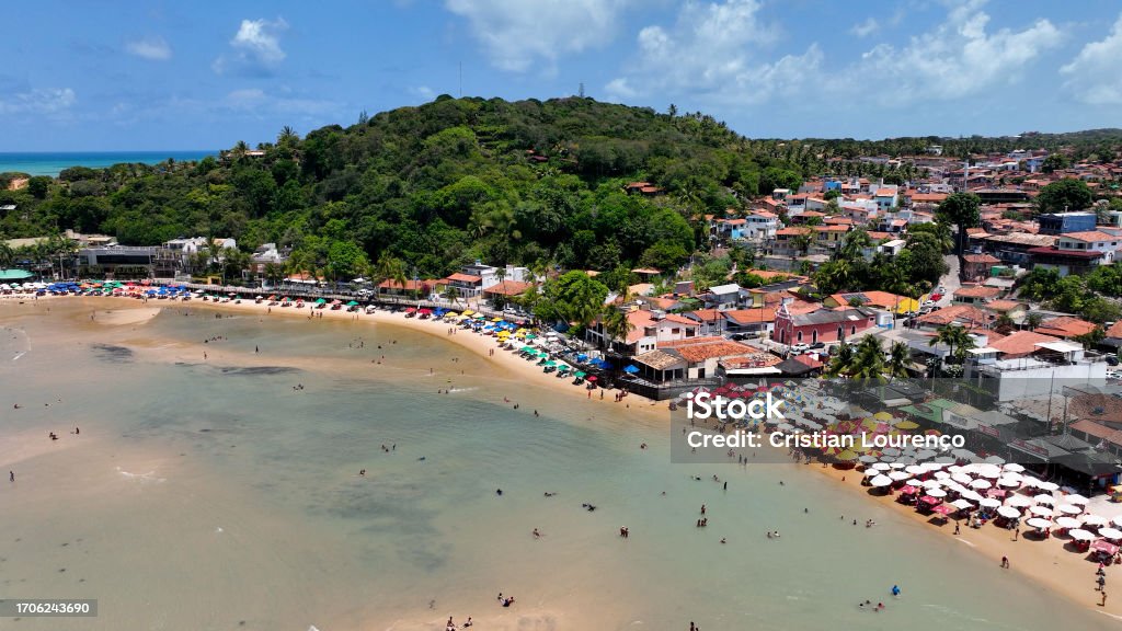 Famous Pipa Beach at Rio Grande do Norte in Brazil Northeastern. - Royalty-free Açık gökyüzü Stok görsel Famous Pipa Beach at Rio Grande do Norte in Brazil Northeastern. - Royalty-free Açık gökyüzü Stok görsel