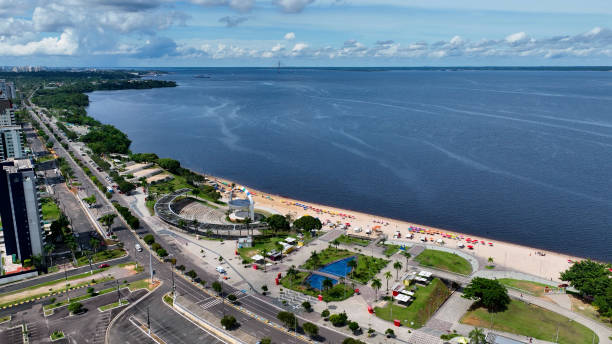 istock Famous Ponta Negra Beach at downtown Manaus Amazonas Brazil. 1706244243