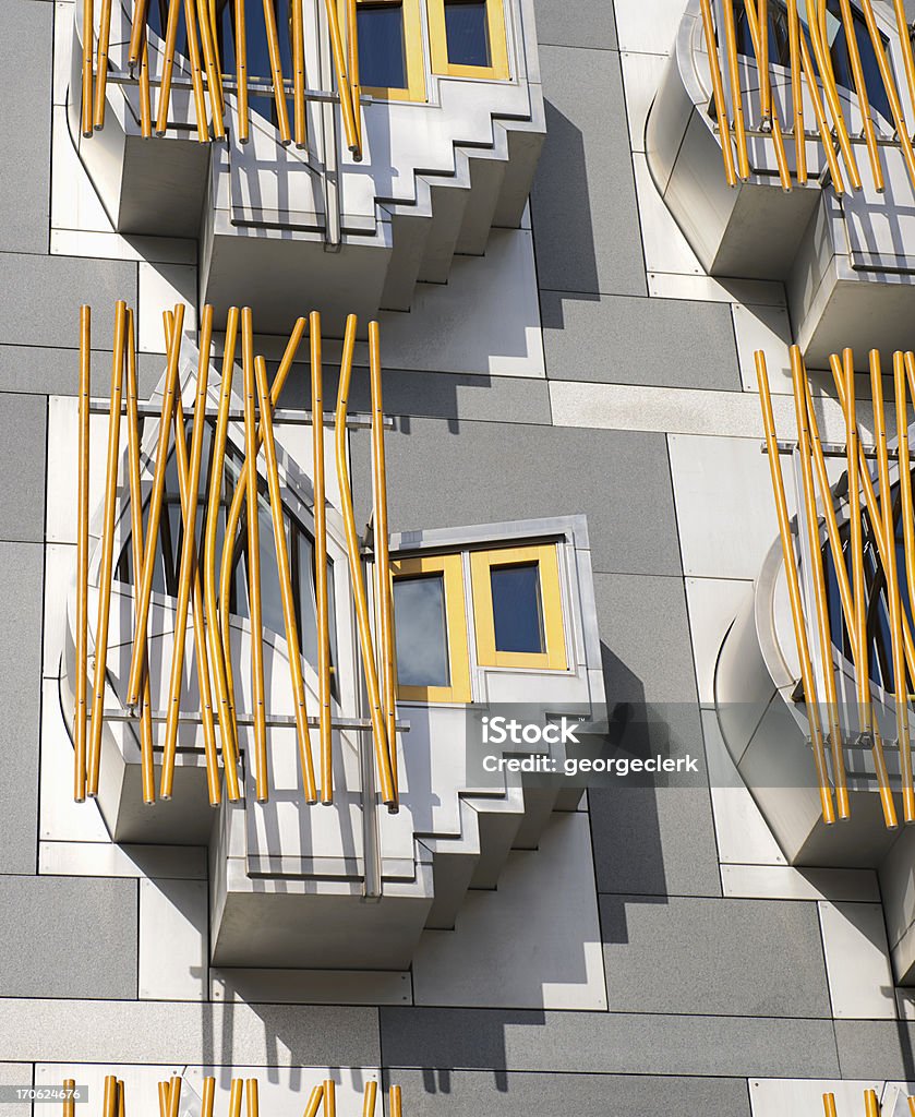 Parlamento escocês janela Close-up de - Foto de stock de Arquitetura royalty-free