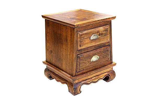 istock Small wooden cabinet isolated 170625503
