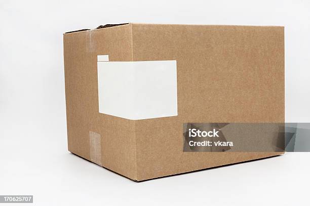 Caja De Cartón Foto de stock y más banco de imágenes de Blanco - Color - Blanco - Color, Caja, Cartón