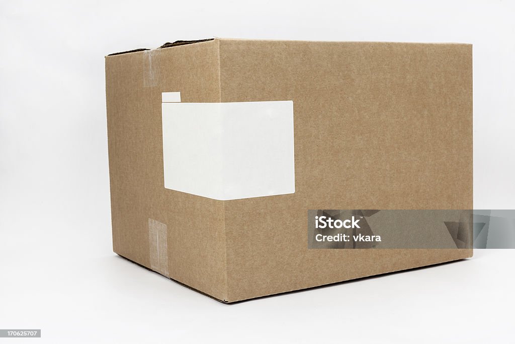 Boîte en carton - Photo de Blanc libre de droits