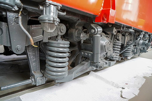 Railway made of robust steel for long-lasting loads on the rails and signaling systems