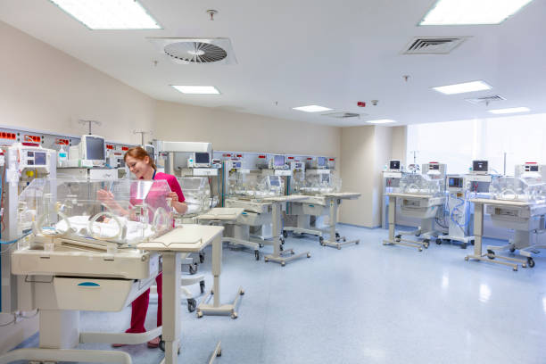istock Babies and nurse in a special baby care unit. 1706263952