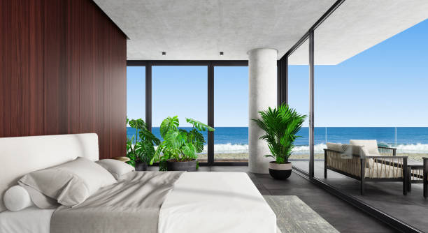 istock Luxurious apartment master bedroom interior 1706279700