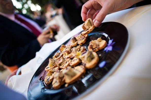 istock Mediterranean style appetizers served during a party for a caterign. 1706280116