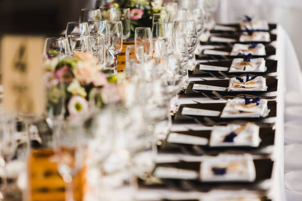 istock Beautiful centerpieces with vintage decoration for weddings. 1706311567