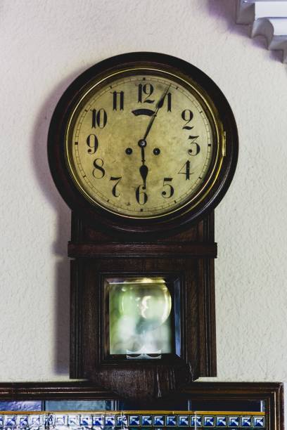 istock Old wall clock marking the passage of time 1706324128