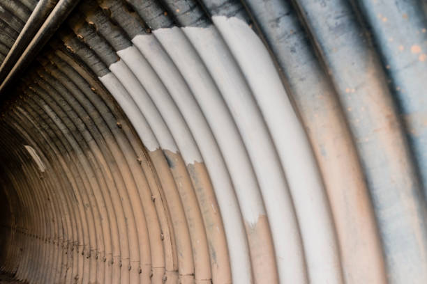 istock Interior of a tunnel with lines, for backgrounds. 1706325292