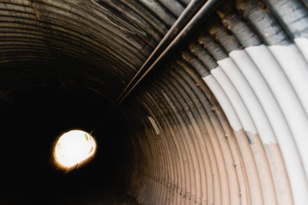 istock Interior of a tunnel with lines, for backgrounds. 1706328564
