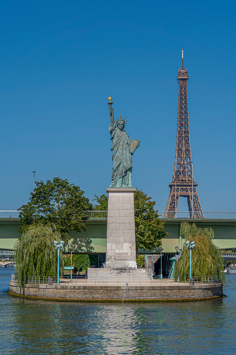 Egyptian Obelisk of Luxor and Eiffel Tower, View from the Place de la Concorde in Paris, France ,Nikon D3x