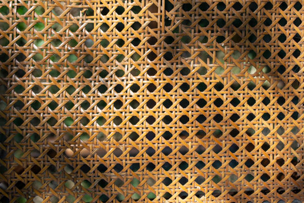 istock Chair rattan seating, close up abstract texture 1706354615