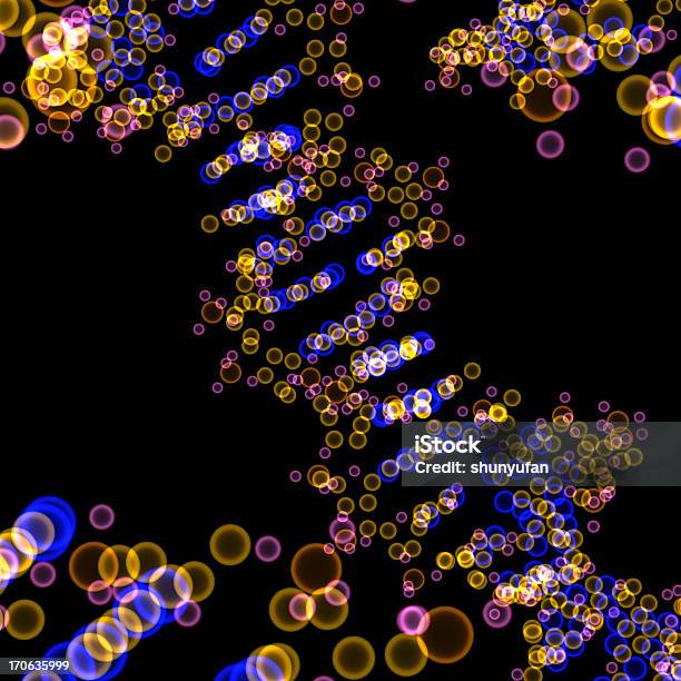 Drugmodel Glowing Dna Stock Photo - Download Image Now - DNA, Abstract, Helix