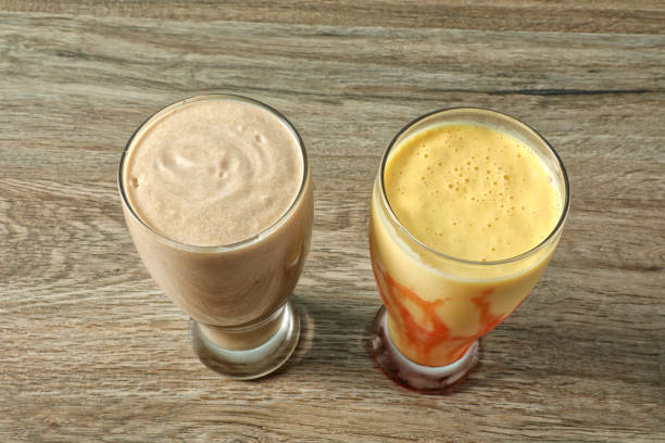Mango lassi and creamy milk shake