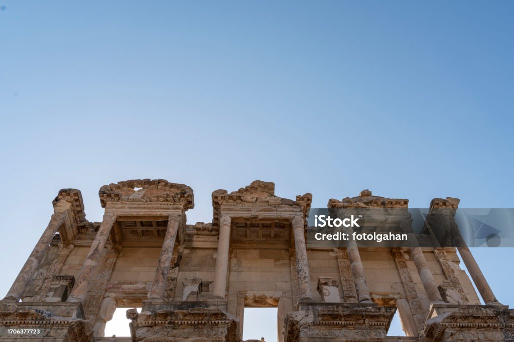 Celcus Library in Ephesus Amphitheater Stock Photo