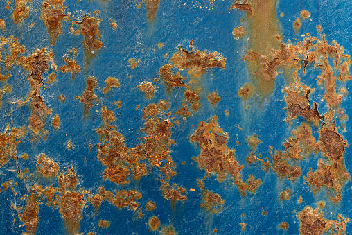 Corroded metal background. Abstract structure of rusty iron.
