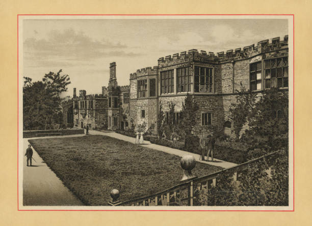 istock Upper Terrace (Fountain Terrace) at Haddon Hall in Derbyshire, England - 19th Century 1706396933
