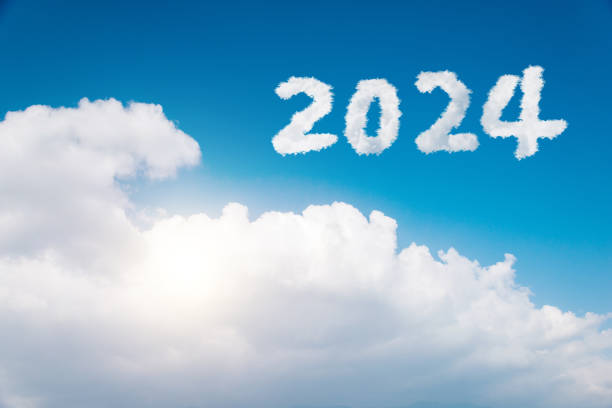 istock 2024 year written on blue sky of white clouds 1706404775