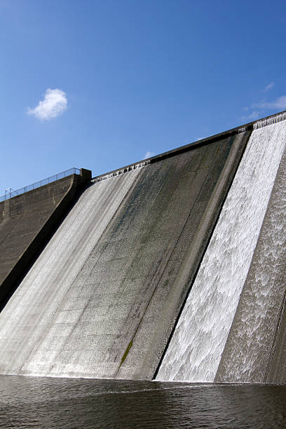 istock Llys y Fran Reservoir Dam overflow 170640759