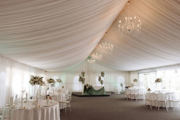 istock A view inside a marquee set up for a wedding reception 1706435723